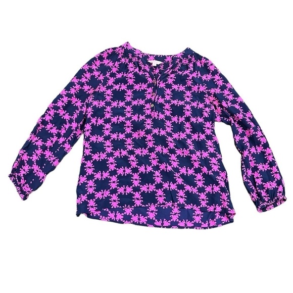 Lilly Pulitzer Elsa top Get Hoppy silk - Picture 3 of 8